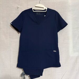 FIGS Navy Scrub Set XS Casma + Yola Skinny Pants